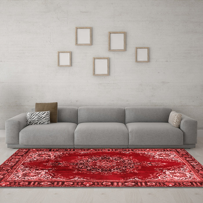 Traditional Red Washable Rugs