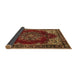 Sideview of Medallion Brown Traditional Rug, tr2557brn