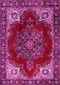 Medallion Pink Traditional Rug, tr2557pnk