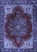 Medallion Blue Traditional Rug, tr2557blu