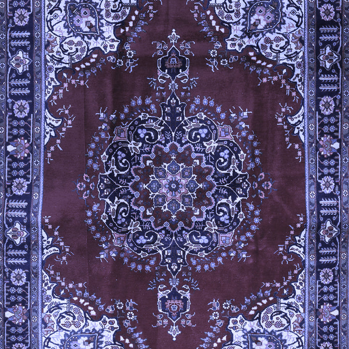 Medallion Blue Traditional Rug, tr2557blu