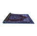 Sideview of Medallion Blue Traditional Rug, tr2557blu