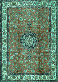 Persian Turquoise Traditional Rug, tr2558turq