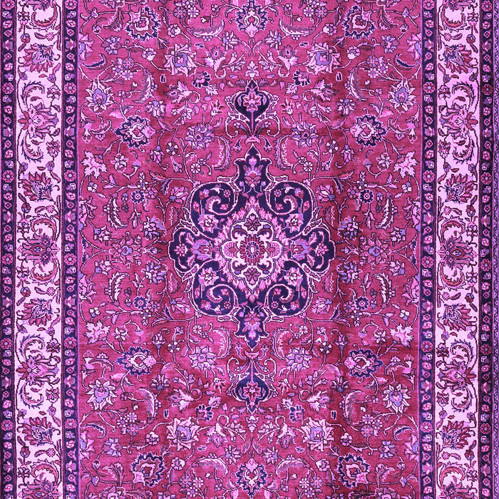 Machine Washable Persian Purple Traditional Area Rugs, wshtr2558pur