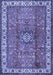 Machine Washable Persian Blue Traditional Rug, wshtr2558blu