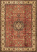 Machine Washable Persian Brown Traditional Rug, wshtr2558brn