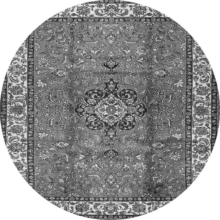 Machine Washable Persian Gray Traditional Rug, wshtr2558gry