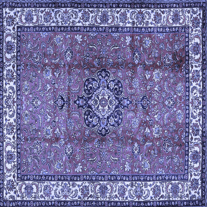 Square Persian Blue Traditional Rug, tr2558blu