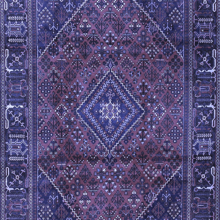 Machine Washable Persian Blue Traditional Rug, wshtr2559blu