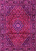 Machine Washable Persian Pink Traditional Rug, wshtr2559pnk