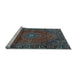 Sideview of Machine Washable Persian Light Blue Traditional Rug, wshtr2559lblu