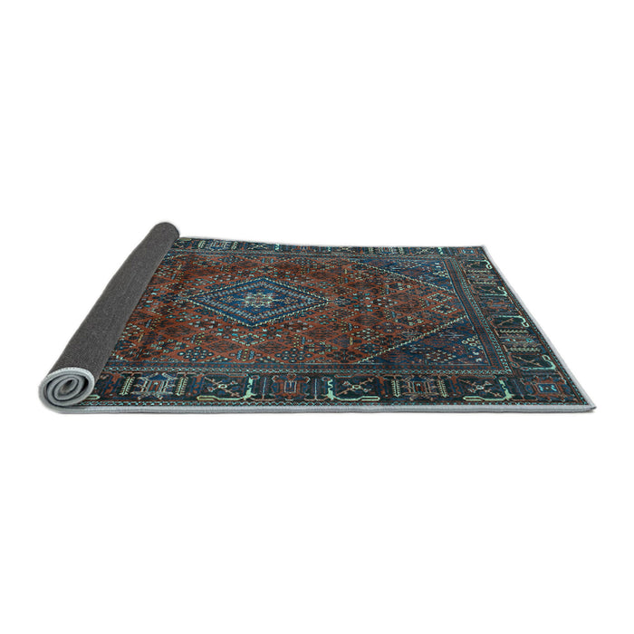 Sideview of Persian Light Blue Traditional Rug, tr2559lblu