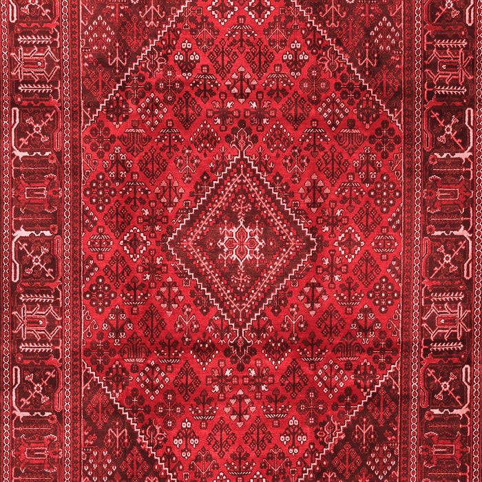 Machine Washable Persian Red Traditional Rug, wshtr2559red