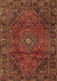 Machine Washable Persian Brown Traditional Rug, wshtr2559brn