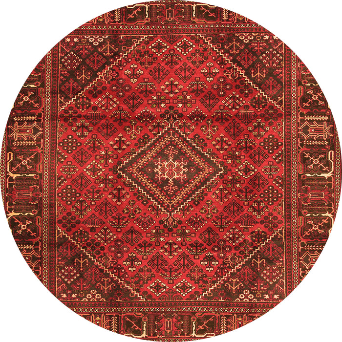 Machine Washable Persian Orange Traditional Area Rugs, wshtr2559org