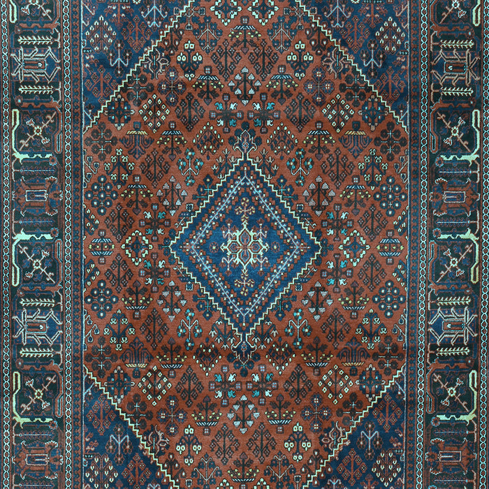 Machine Washable Persian Light Blue Traditional Rug, wshtr2559lblu