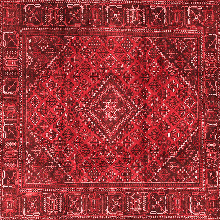 Machine Washable Persian Red Traditional Rug, wshtr2559red