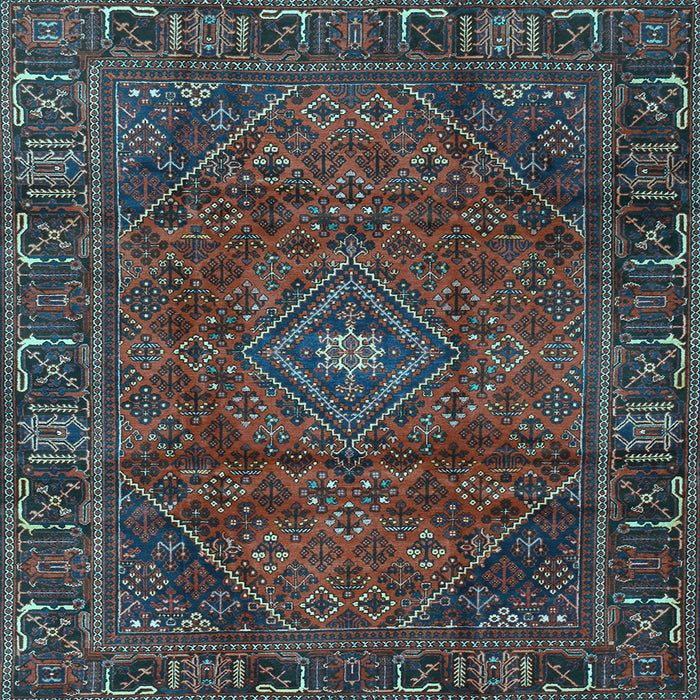 Square Persian Light Blue Traditional Rug, tr2559lblu