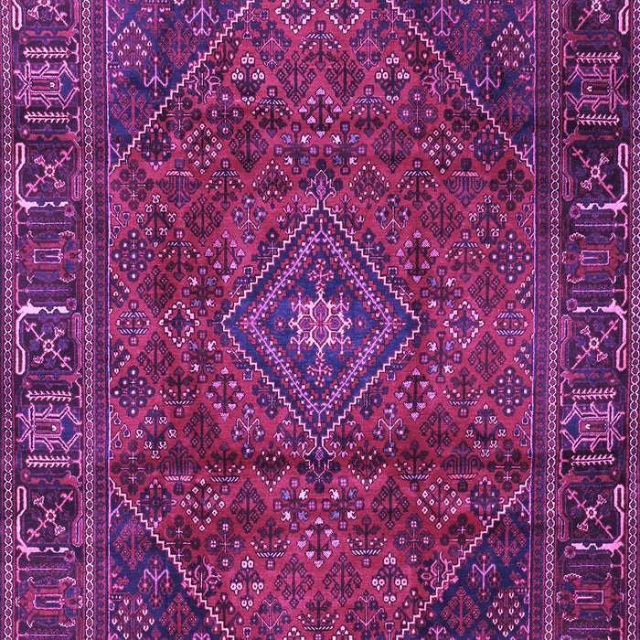 Machine Washable Persian Purple Traditional Area Rugs, wshtr2559pur