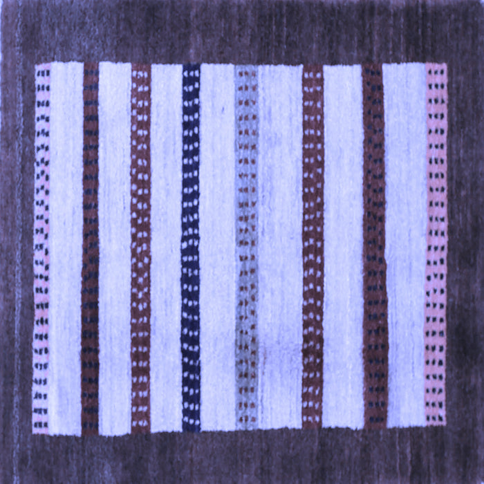 Square Persian Blue Traditional Rug, tr255blu