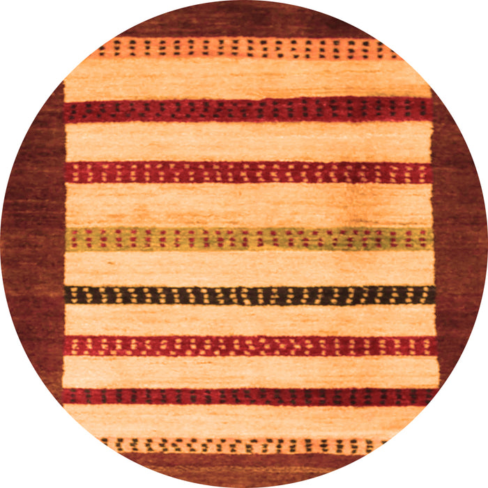 Square Persian Orange Traditional Rug, tr255org