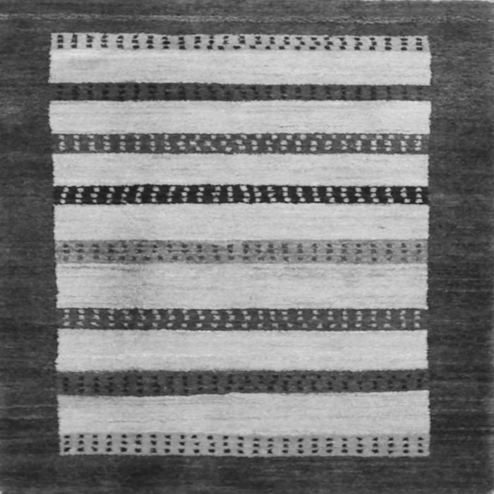 Serging Thickness of Persian Gray Traditional Rug, tr255gry