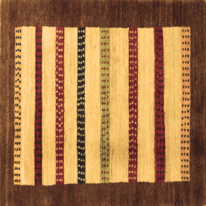 Square Persian Brown Traditional Rug, tr255brn