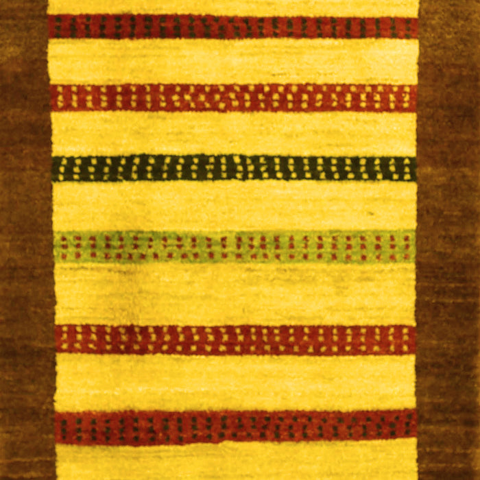 Machine Washable Persian Yellow Traditional Rug, wshtr255yw