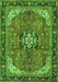 Medallion Green Traditional Rug, tr2560grn