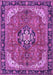 Medallion Purple Traditional Rug, tr2560pur