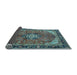 Sideview of Medallion Light Blue Traditional Rug, tr2560lblu