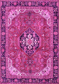 Medallion Pink Traditional Rug, tr2560pnk