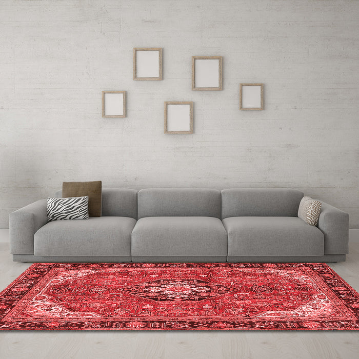 Traditional Red Washable Rugs