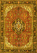 Medallion Yellow Traditional Rug, tr2560yw