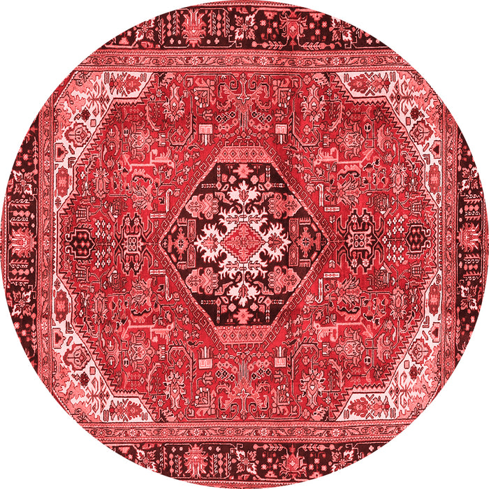 Medallion Red Traditional Rug, tr2560red