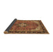 Sideview of Medallion Brown Traditional Rug, tr2560brn