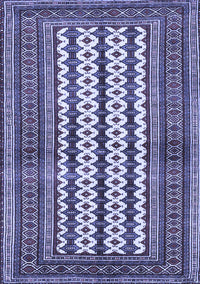 Southwestern Blue Country Rug, tr2561blu