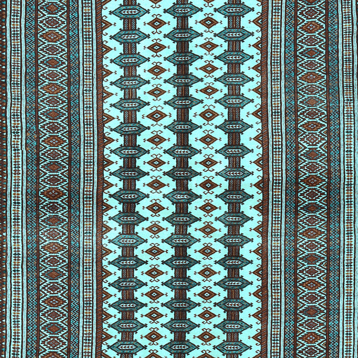 Machine Washable Southwestern Light Blue Country Rug, wshtr2561lblu