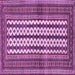 Square Southwestern Purple Country Rug, tr2561pur