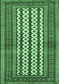 Southwestern Emerald Green Country Rug, tr2561emgrn