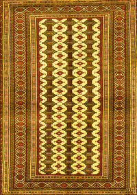 Southwestern Yellow Country Rug, tr2561yw