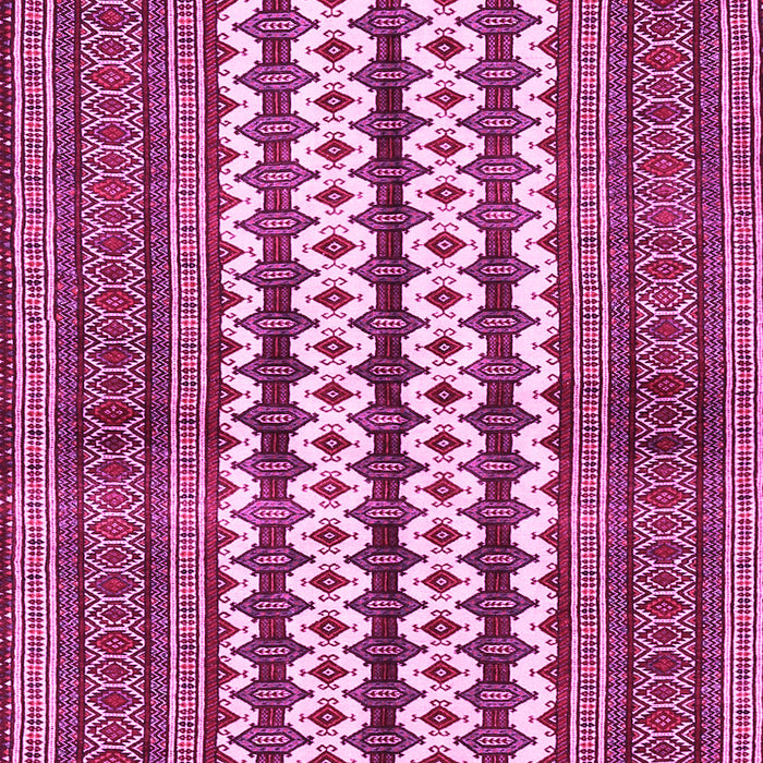 Machine Washable Southwestern Pink Country Rug, wshtr2561pnk
