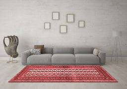 Country Red Washable Rugs