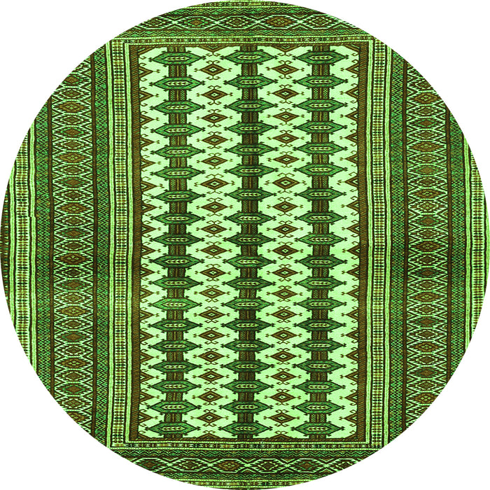 Machine Washable Southwestern Green Country Area Rugs, wshtr2561grn