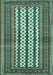 Southwestern Turquoise Country Rug, tr2561turq