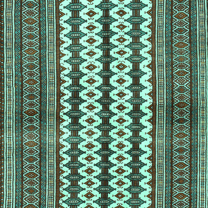 Machine Washable Southwestern Turquoise Country Area Rugs, wshtr2561turq