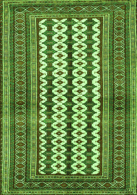 Southwestern Green Country Rug, tr2561grn