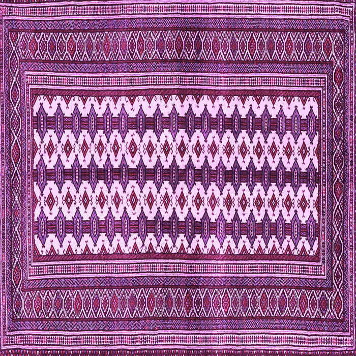 Square Machine Washable Southwestern Purple Country Area Rugs, wshtr2561pur