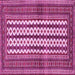 Square Southwestern Pink Country Rug, tr2561pnk