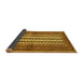 Sideview of Southwestern Yellow Country Rug, tr2561yw